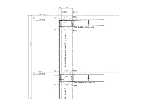 杭と柱を一体化した時の 応力分布図（鉄骨架構詳細図）